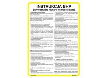 Instrukcja bhp na stanowisku pracy z komputerem i drukarką (422 XO-08)