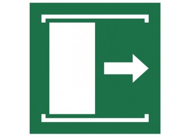 Znak przesunąć w prawo, aby otworzyć (E33)