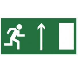 Znak kierunek do wyjścia drogi ewakuacyjnej w górę (znak uzupełniający) (102-06)