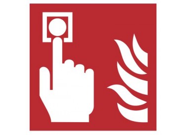 Znak alarm pożarowy PN-EN ISO 7010 (F05)
