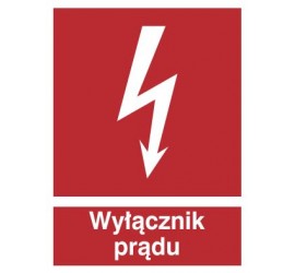 Znak wyłącznik prądu (219-01)