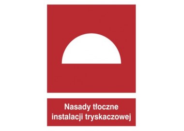 Znak nasady tłoczne instalacji tryskaczowej (228-01)