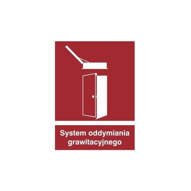 Znak system oddymiania grawitacyjnego (227-03)