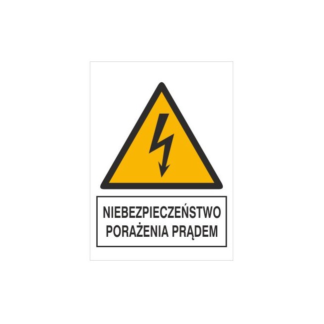 Znak niebezpieczeństwo porażenia prądem (330-24)