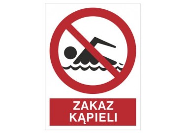Znak zakaz kąpieli (655)