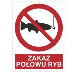 Znak zakaz połowu ryb (656)
