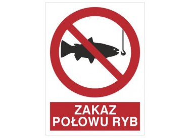 Znak zakaz połowu ryb (656)