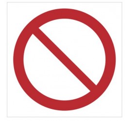 Znak ogólny zakazu - znak bez opisu (601)