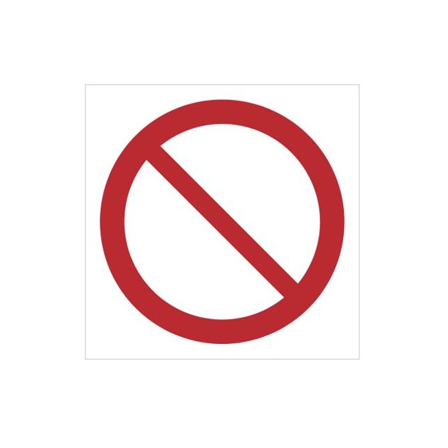 Znak ogólny zakazu - znak bez opisu (601)