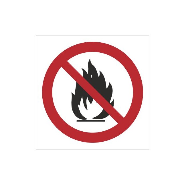 Znak zakaz rozpalania grilla i ognisk (601-01)