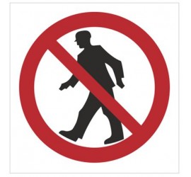 Znak zakaz przejścia - bez opisu (602)