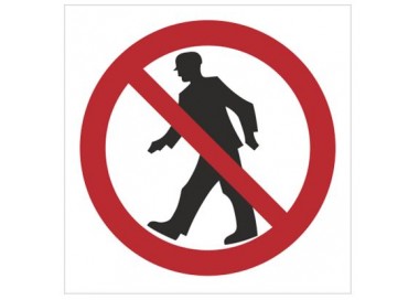 Znak zakaz przejścia - bez opisu (602)