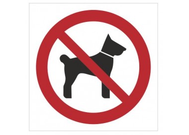 Znak zakaz wstępu ze zwierzętami - bez opisu (605-01)