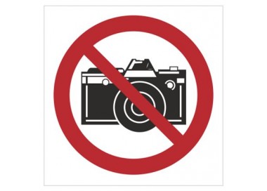 Znak zakaz fotografowania (609)