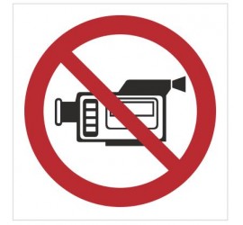 Znak zakaz filmowania (615)