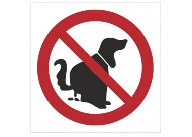 Znak zakaz wyprowadzania psów (633)