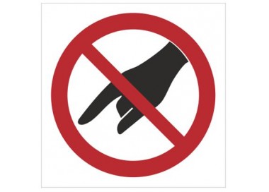 Znak zakaz wkładania ręki (635)