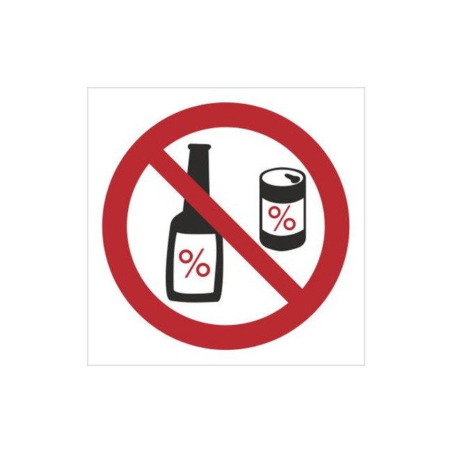Znak zakaz spożywania alkoholu (637)