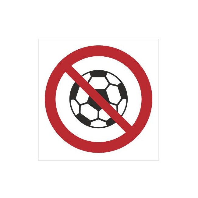 Znak zakaz gry w piłkę (bez opisu) (651)