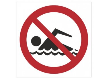 Znak zakaz kąpieli (bez opisu) (655)