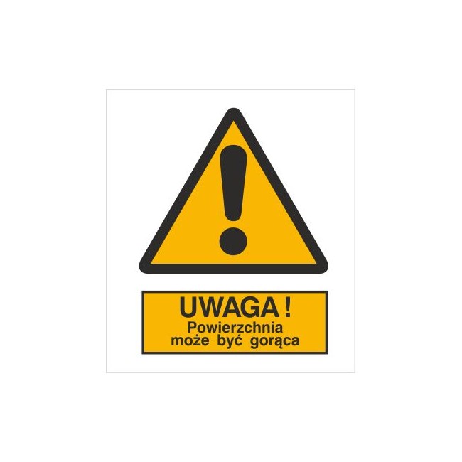 Znak ostrzeżenie przed gorącą powierzchnią (301-01)