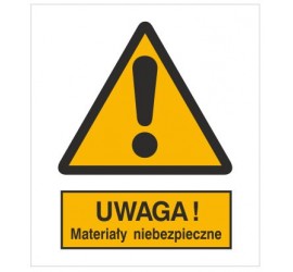 Znak ostrzeżenie przed materiałami niebezpiecznymi (301-15)