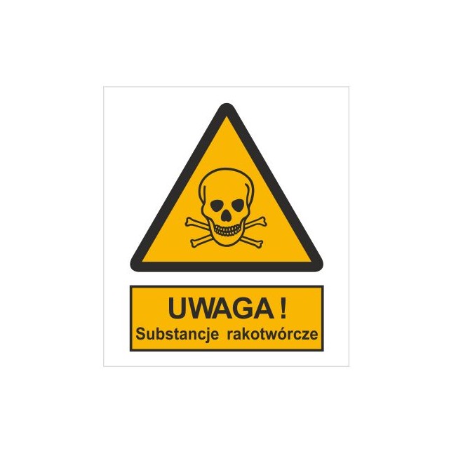 Znak ostrzeżenie przed substancjami rakotwórczymi (302-01)