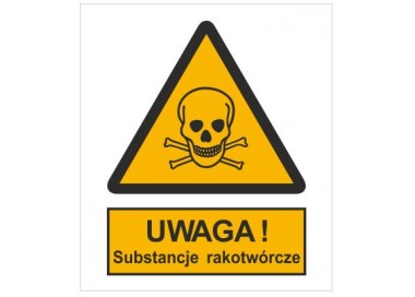 Znak ostrzeżenie przed substancjami rakotwórczymi (302-01)