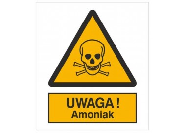 Znak uwaga! Amoniak (302-04)