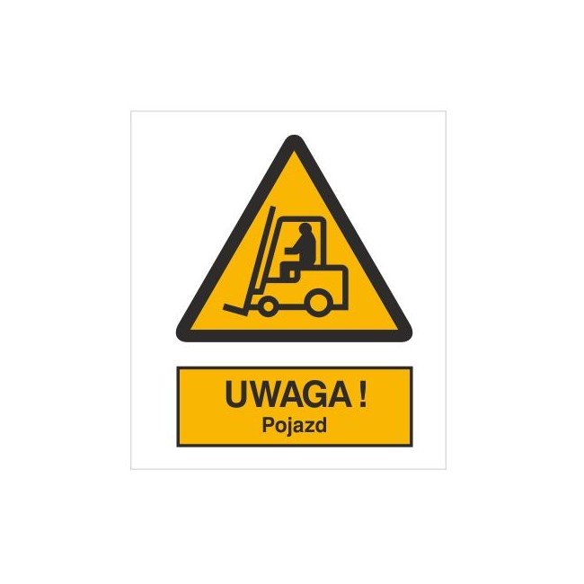 Znak ostrzeżenie przed urządzeniami do transportu poziomego (306-01)