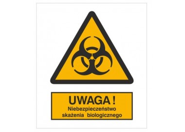 Znak ostrzeżenie przed skażeniem biologicznym (316)