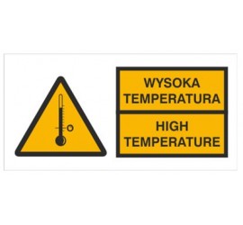 Znak ostrzeżenie przed wysoką temperaturą (320)