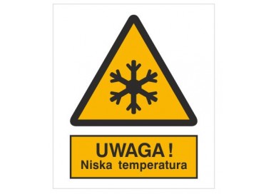 Znak ostrzeżenie przed niską temperaturą (328)
