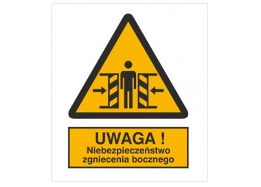 Znak ostrzeżenie przed zgnieceniem (339)