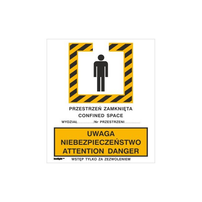 Znak uwaga niebezpieczeństwo. Attention danger (340)
