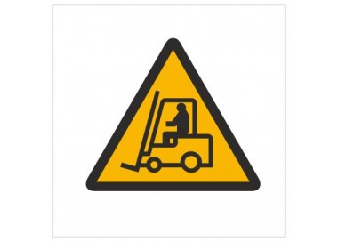 Znak ostrzeżenie przed urządzeniami do transportu poziomego (306)