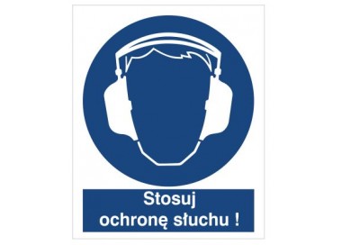 Znak nakaz stosowania ochrony słuchu (404)