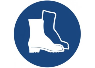Znak nakaz stosowania ochrony stóp (406)