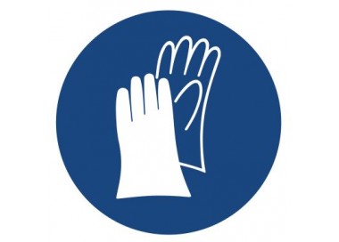Znak nakaz stosowania ochrony rąk (407)