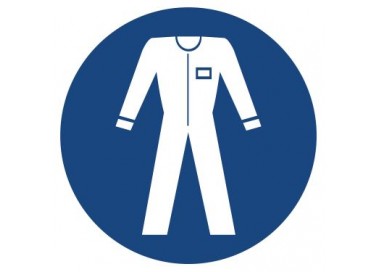Znak nakaz stosowania odzieży ochronnej (416)