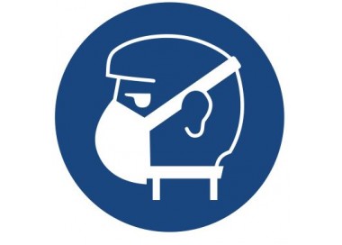 Znak nakaz stosowania ochrony dróg oddechowych (423)