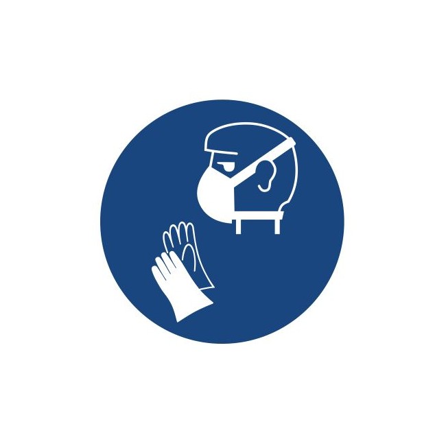 Znak stosuj maskę i rękawiczki (429)