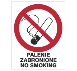 Palenie zabronione no smoking (209-12)