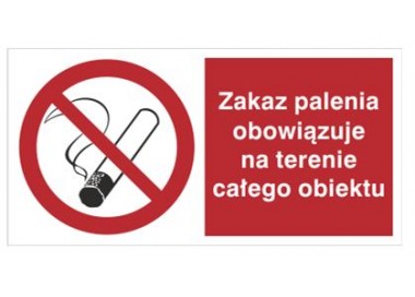 Zakaz palenia obowiązuje na terenie całego obiektu (209-14)
