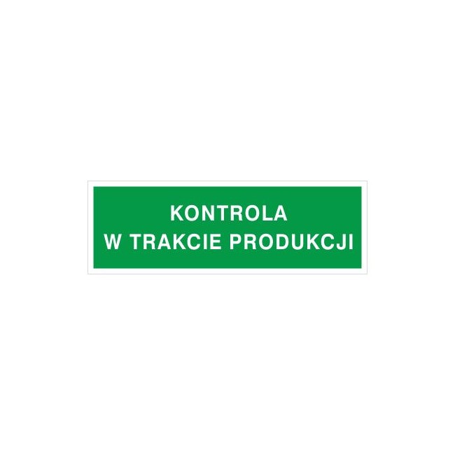 Kontrola w trakcie produkcji (802-10)
