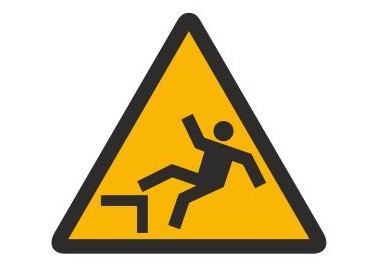 Znak ostrzeżenie przed śliskimi schodami (326)