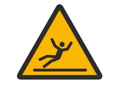 Znak ostrzeżenie przed śliską powierzchnią (335)