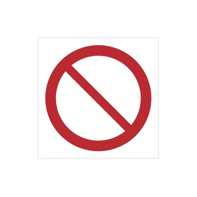Znak ogólny znak zakazu (P01)