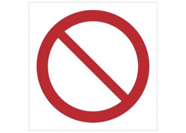 Znak ogólny znak zakazu (P01)