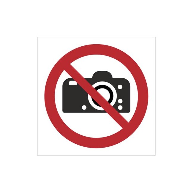 Znak zakaz fotografowania (P29)